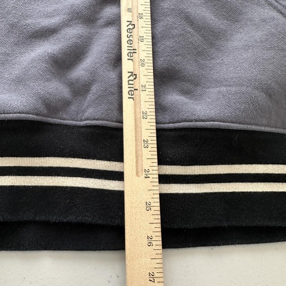 Champion Reverse Weave Hoodie Mens Large Gray Athletic Club Two Tone Sweatshirt - Picture 7 of 9